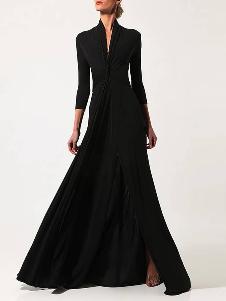 The Seraphine Gown – Obsidian